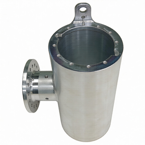 Cilindro Vertical de Alta Precisión SS316L Mecanizado por CNC para Cámara de Vacío con Ojo de Elevación y Brida Lateral - Product Image 3