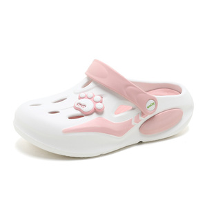 Sandales compensées pour femmes Crocs, motif dessin animé mignon, antidérapantes, pour la plage, chaussures d'été - Product Image 5