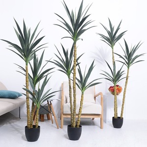 Pianta Artificiale in Vaso di Sisal Plastico per Interni ed Esterni, Decorazione per Casa, Ufficio e Giardino, Piante Finte per Arredamento - Product Image 1