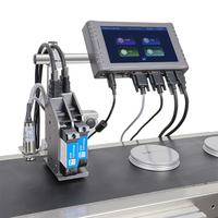 Impresora de Inyección de Tinta Térmica en Línea Docod OEM/ODM T260E de 25.4mm, Impresión de Códigos de Barras por Lotes, Máquina de Codificación de Fechas para Huevos, Botellas y Cajas