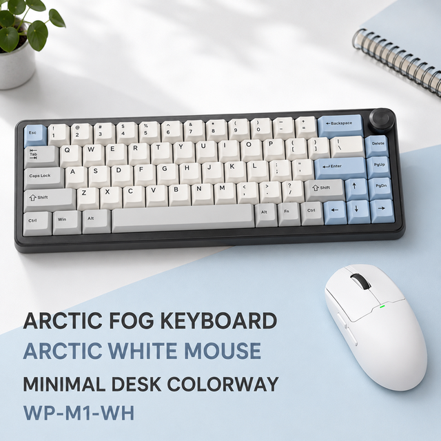 RGB Backlit Mechanical Keyboard  Two Point Four GHz Wireless Mouse Combo USB C Compact Workstation Gaming Set