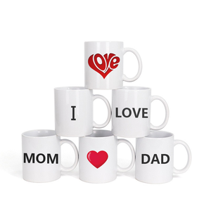 Taza de Café de Cerámica Personalizada al por Mayor, 350 ml, Sublimación, Regalo para Fiestas, Diseño de Dibujos Animados Impreso a Color Personalizado, Apta para Lavavajillas y Microondas - Product Image 1