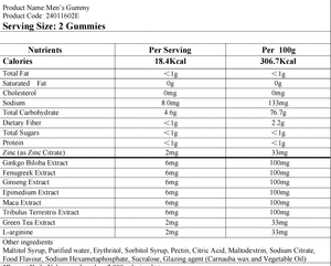 Биологически активная добавка для мужчин, жевательные конфеты, натуральная формула для энергии и поддержки иммунитета, 60 штук, 1 таблетка в день - Product Image 4