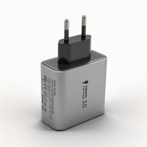 Быстрое зарядное устройство Essential 55W PD с 2 портами Type-C, 2 портами USB, защитой OCP, технологией QC3.0, GaN, для занятых профессионалов, стандарт EU, для дома, 20W - Product Image 5