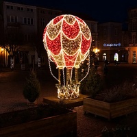 Wasserdichte LED-Heißluftballon-Feiertags motiv lichter für den Außenbereich Beleuchtete Heißluftballon-Motiv leuchte für die Weihnachts anzeige im Freien
