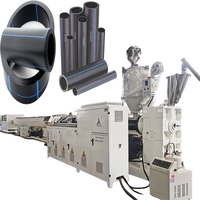 Ligne d'extrusion de tuyaux d'alimentation en eau et d'irrigation en HDPE haute vitesse à prix d'usine |   Machine d'extrusion de tuyaux en PE