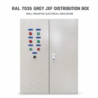 Boîtier de distribution électrique mural en acier laminé à froid RAL 7035 gris JXF pour la distribution d'énergie