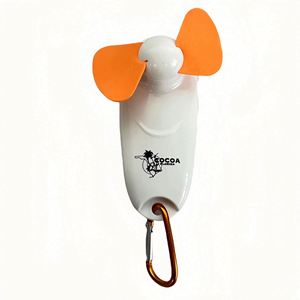 Mini ventilateur mousqueton portable imprimé à la main avec logo personnalisé et lampe torche à LED pour usage automobile et cadeaux de bienvenue - Product Image 5