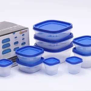 Microwave Safe Fridge Safe Wash machine Safe 20pcs Easy Find Lids Plastic Food Storage Containers Set