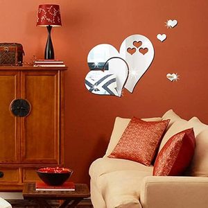Nueva llegada elegante práctico personalizado montado en la pared 3D acrílico corazón arte Decoración elegante estantes de exhibición - Product Image 5