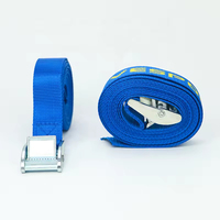 Sangles d'arrimage à boucle à came en polyester 100 % de 25 mm, avec anneau, pour transport, logo imprimé – Vente chaude