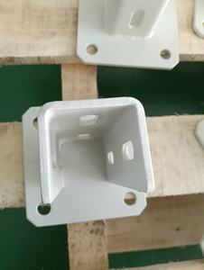 Pieds de nivellement réglables en acier au carbone avec revêtement en poudre blanc/gris Supports de montage au sol à un côté Plaques de <span class=keywords><strong>base</strong></span> pour aluminium - Product Image 5