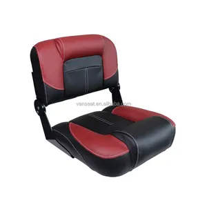 공장 도매 해양 좌석 공급 업체 접는베이스 보트 시트 편안한 가죽 블랙 레드 스피드 보트 의자 낚시 야외