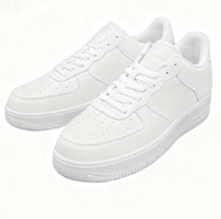 Chaussures décontractées unisexes basses personnalisées, style Air sForce, motif imprimé, chaussures de skate pour hommes, chaussures blanches pour femmes