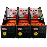 Machine de jeu de tir au basket-ball d'intérieur AMA, à monnayeur, en métal, avec interface en anglais, vente en gros d'usine