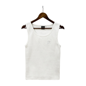 Vendita calda <span class=keywords><strong>canotta</strong></span> aderente da <span class=keywords><strong>uomo</strong></span> con logo personalizzato <span class=keywords><strong>a</strong></span> coste senza maniche gilet Casual da palestra in cotone bianco bianco con muschio <span class=keywords><strong>canotta</strong></span> Basic da <span class=keywords><strong>uomo</strong></span> - Product Image 3