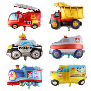 บอลลูนฟอยล์รูปรถยนต์ รถตำรวจ เครื่องบิน รถโรงเรียน รถดับเพลิง <span class=keywords><strong>รถไฟ</strong></span> รถพยาบาล บอลลูนฟอยล์รูปรถยนต์ บอลลูน - Product Image 4