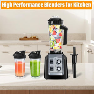 1600W 3L Large Capacity Commercial With Mixer Grinder Heavy Duty Machine <b>Portable</b> Ice Smoothie <b>Blenders</b> - Product Image 3
