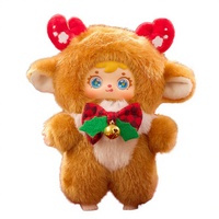 Coffret de Noël Hiver en Peluche : Figurine Kawaii Chibi, Poupée en Peluche à Collectionner, Jouet en Peluche Déguisé, Cadeau de Fêtes, Jouet de Collection