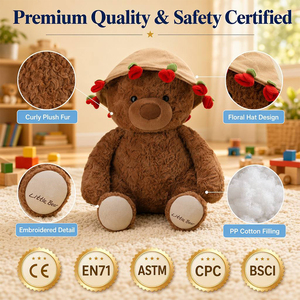 Orsetto di peluche personalizzato ricamato da 13 pollici, prodotto su misura, per compleanno, ricordo, amico coccoloso - Product Image 2