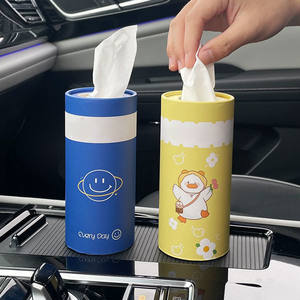 Best Selling Cylinder <strong>Tissue</strong> <strong>Boxes</strong> for Car 3 Ply Bamboo Pulp <strong>Paper</strong> Tube Car Facial <strong>Tissue</strong> with Custom Car <strong>Tissue</strong> - Product Image 5