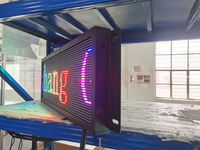 Programmable Bus Station Diffuseur Destination Led Signe Message Mobile Écran Publicitaire Pleine Couleur Bureau Led Panneau D'affichage