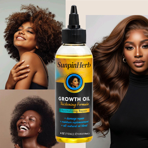 Huile Capillaire Bio au Romarin pour la Croissance des Cheveux, Traitement du Cuir Chevelu Afro, Hydratante, Réparatrice, Anti-Casse, Marque Privée, Vente en Gros - Product Image 1