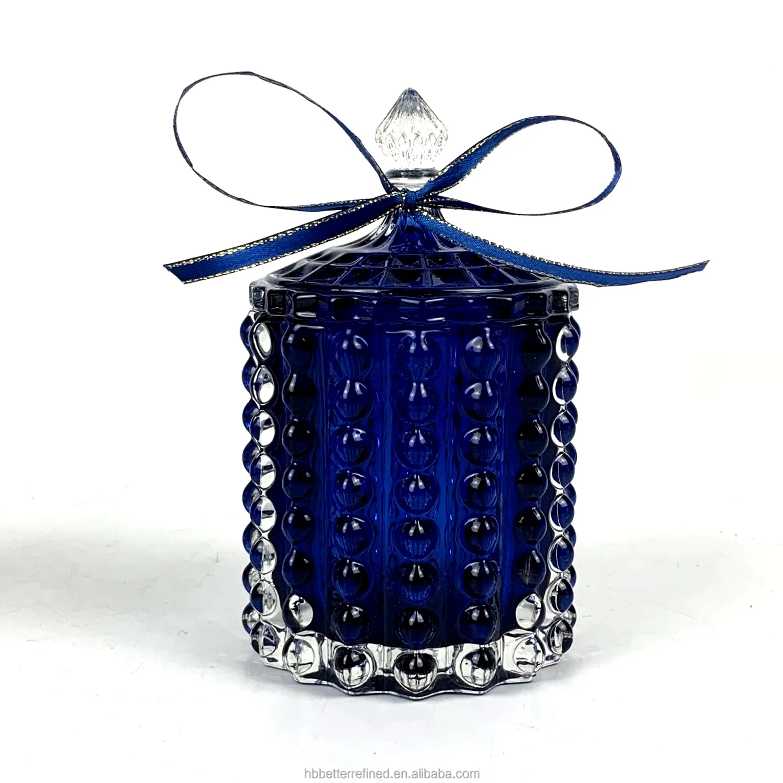 BUBBLE blue blue crystal glass GEO cut candy container bead nero bianco rosso tazza di cera lanterne vuote e barattoli di candele conservazione degli alimenti