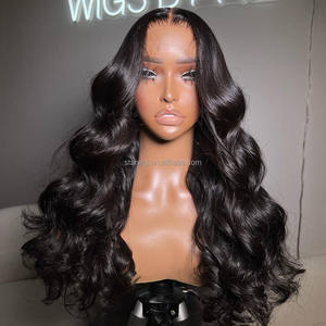 STARHAIR Hi-Q <span class=keywords><strong>alibaba</strong></span> vente chaude produits 2024 perruque ondulée frontale en dentelle brute cheveux humains brésiliens naturels à cuticule alignée - Product Image 5