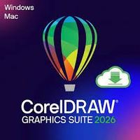 Logiciel de dessin et de conception vectorielle CorelDRAW Graphics Suite 2026, 24h/24 et 7j/7, installation simple, garantie après-vente
