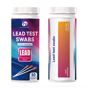 ไม้พันสำลีทดสอบสารตะกั่ว 50 ชิ้น สำหรับตรวจหาสารตะกั่วในโลหะเคลือบบนกระจก เครื่องเคลือบเซรามิก เฟอร์นิเจอร์ และภาชนะ - Product Image 5