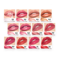 Vente en gros de rouge à lèvres liquide brillant personnalisé, longue durée, hydratant, brillant à lèvres cosmétique, pigment élevé, baume à lèvres, marque privée, maquillage