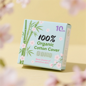 100% pamuk tek kullanımlık <span class=keywords><strong>Menstrual</strong></span> ped yumuşak nefes bakım temizlik peçeteleri kadınlar için toptan kadınsı hijyen üst levha - Product Image 3