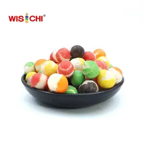 Free Sample Freeze-dried Candy Sour Beans Colorful Halal Rainbow Sweets