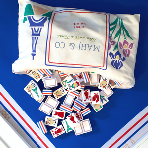 Juego de Mahjong Acrílico de 5 Capas con Diseño London Calling, Ecológico, Duradero, Moderno, Artístico, Clásico, Fichas de Mahjong Americanas - Product Image 1