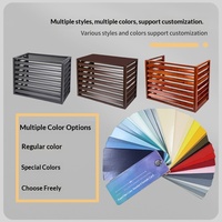 Housse de protection personnalisée pour unité extérieure de climatiseur - Grille décorative murale extérieure
