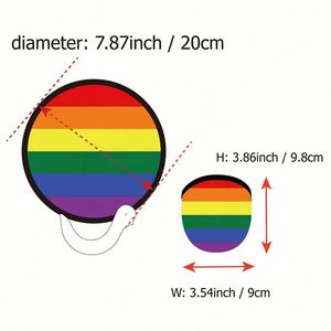 Éventails pliables ronds en nylon faits à la main, style vintage, avec logo personnalisé, écologiques, pour cadeaux promotionnels ou mariages - Product Image 2