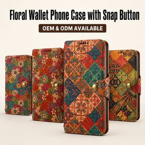 Funda Protectora para Teléfono Samsung Series, con Soporte, Diseño Floral <span class=keywords><strong>de</strong></span> Corcho, Personalizada, Directo <span class=keywords><strong>de</strong></span> Fábrica OEM/ODM - Product Image 1