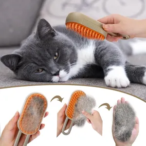 Brosse vapeur portable 3-en-1 pour animaux de compagnie (chats) 2026, avec fonction de massage et de pulvérisation, pour l'élimination des poils et le toilettage - Agent de dropshipping Shopify - Product Image 2