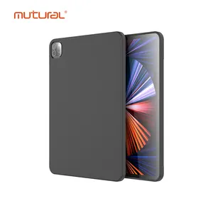 Coque complète en Silicone liquide, pièces, étui Anti-choc, de couleur brillante pour iPad de 9e, 8e et 7e génération