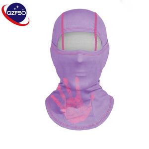 Masque de ski QZFSO personnalisé avec logo, fonction thermoréactive, pour le cyclisme en plein air, le sport d'hiver, couvre-visage complet pour homme, balaclava - Product Image 1