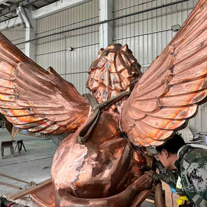 Projet <span class=keywords><strong>de</strong></span> décoration <span class=keywords><strong>de</strong></span> place publique monumentale, conception personnalisée, sculpture <span class=keywords><strong>de</strong></span> bête mythique en laiton antique <span class=keywords><strong>de</strong></span> grande taille pour l'extérieur - Product Image 5