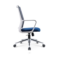 Fauteuil de bureau en maille pivotante, Design moderne, de couleur grise, de haute qualité, pour le bureau et la maison