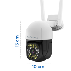 กล้องวงจรปิดไร้สาย ELE-GATE 3MP สำหรับภายนอกอาคาร รองรับ WiFi พร้อมระบบมองกลางคืนแบบ PTZ - Product Image 3