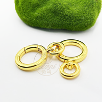Deepeel BF347 Mousqueton pivotant à ressort 20 mm avec anneau en O pour porte-clés, connecteur de sangle de sac et accessoires de sac à main