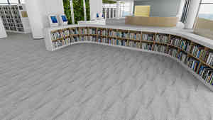 Ubin Karpet Modular Modern 20*100cm dengan Tekstur Garis Gelombang Halus dalam Warna Abu-abu Multi-Tone untuk Interior Komersial - Product Image 2