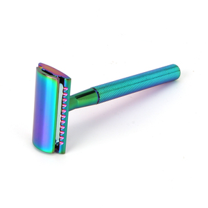 Heavy Safety <strong>razor</strong> Classic Double Edge <strong>razor</strong> Head New <strong>Rainbow</strong> Colorful <strong>razor</strong> Blades - Product Image 4