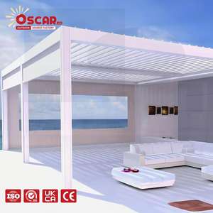 Pérgola Bioclimática de Aluminio para <span class=keywords><strong>Terraza</strong></span> y Techo, Estilo Europeo, Ideal para Jardín, Patio y Piscina - Product Image 1