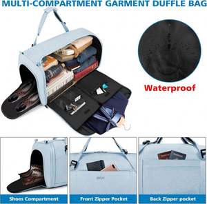 Free Sample Carry-on Garment <b>Bag</b> Large Duffel <b>Bag</b> Suit Travel Weekend <b>Flight</b> <b>Bag</b> with Shoe Pouch for <b>Men</b> Women - Product Image 3