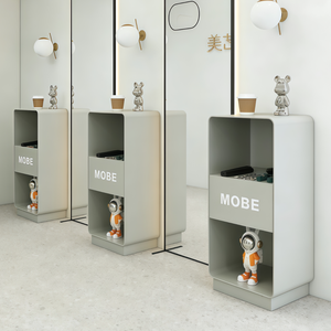 Meuble de rangement moderne pour salon de coiffure, armoire autoportante pour permanente, coloration et coupe - Product Image 1
